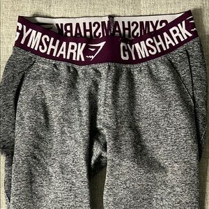 #20 Gymshark Gray leggings with Maroon Waistband